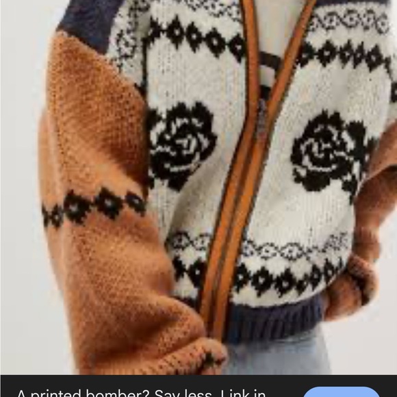 Free people lucky sweater bomber cardigan - Picture 6 of 6